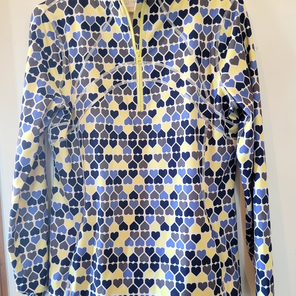 Talbots Geometric Long Sleeve Top
